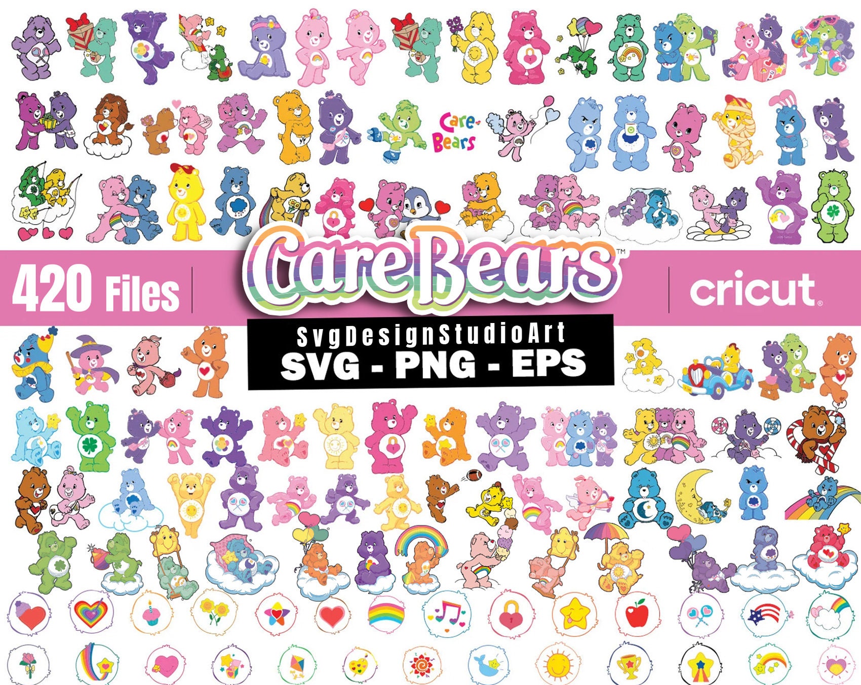 Care Bear Svg Care Bears Png Care Bears Clipart Cartoon Etsy Norway