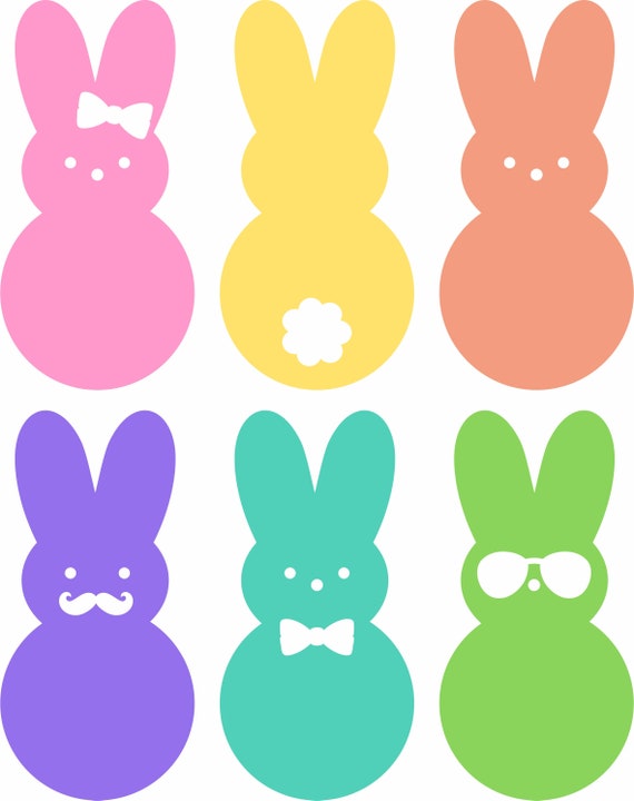 cute bunny svg/ peeps svg/ easter svg/ easter bunny svg/ cute easter shirts/ easter bunny digital downloads/ easter party favors/ bunny