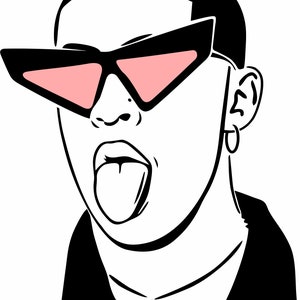 Bad Bunny SVG and JPG files download only