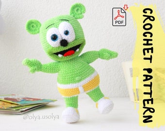 Crochet Pattern: The Famous Singing Jelly Bear Amigurumi  (PDF)