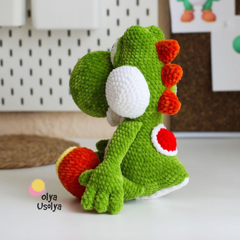 Crochet Pattern PDF: Green Dino Buddy Amigurumi with Egg, English, US Terms image 9