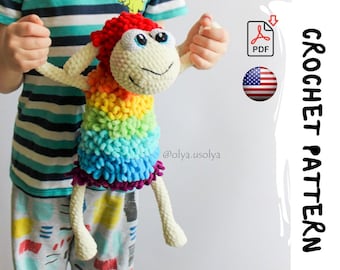 Crochet Pattern | Loopy the Sheep | PDF |  | Plush stuffed toy | plush yarn | diy tutorial | amigurumi baby toy