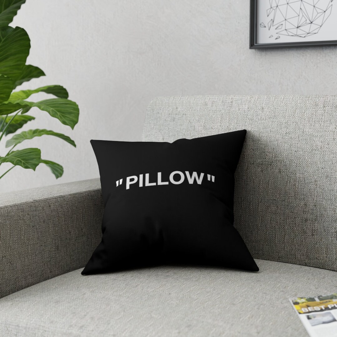 OW Quotation Pillow I Hypebeast Sneakerhead Cushion I Home Etsy