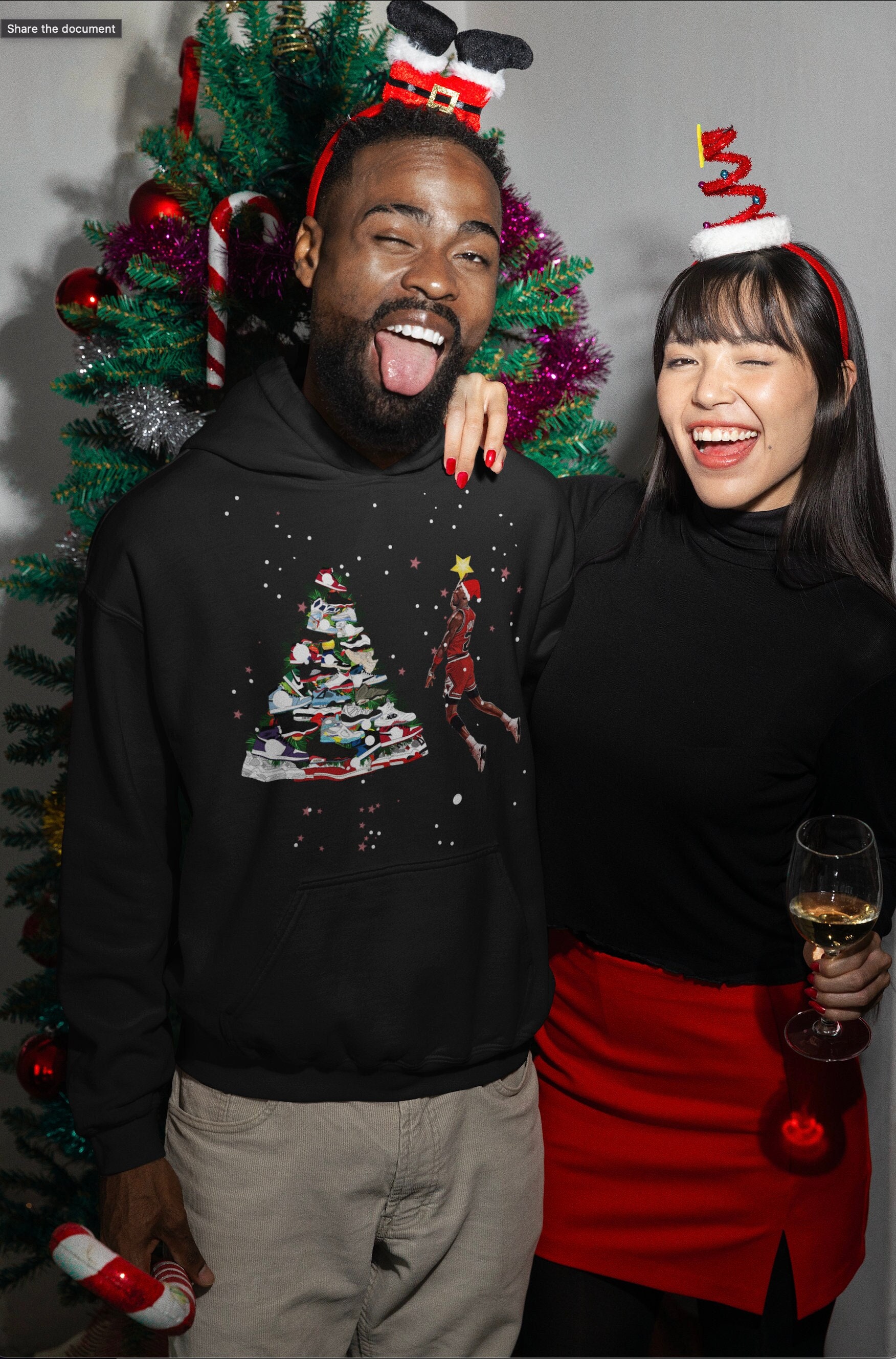 Sneaker Head Ugly Christmas Sweater - Etsy
