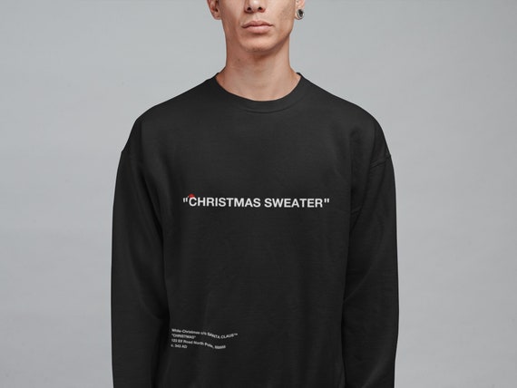 Off Fashion Inspired Christmas Sweater Sweatshirt L Hypebeast