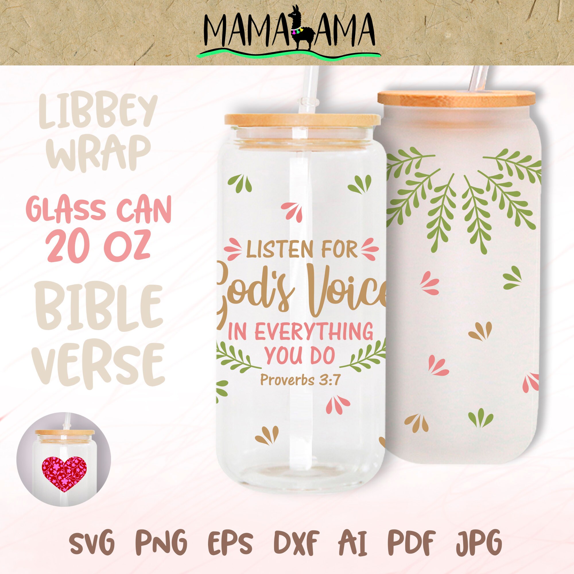 Bundle 20oz Libbey Glass Wrap Svg Set of 10 Prints 20 Oz Libbey Glass ...
