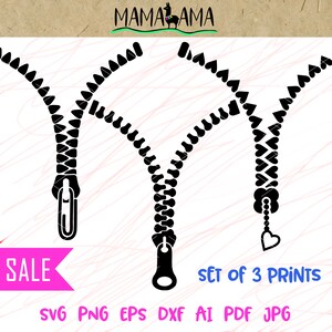 Zipper open lock SET svg, Zip Bundle SVG, Cricut downloads