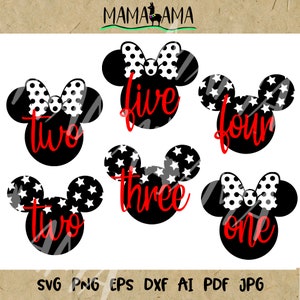 Bundle svg, Magical Kingdom clipart, Birthday svg, One Two Three Four Five sifns, Cricut projects, Cruise shirt design, Digital downloads