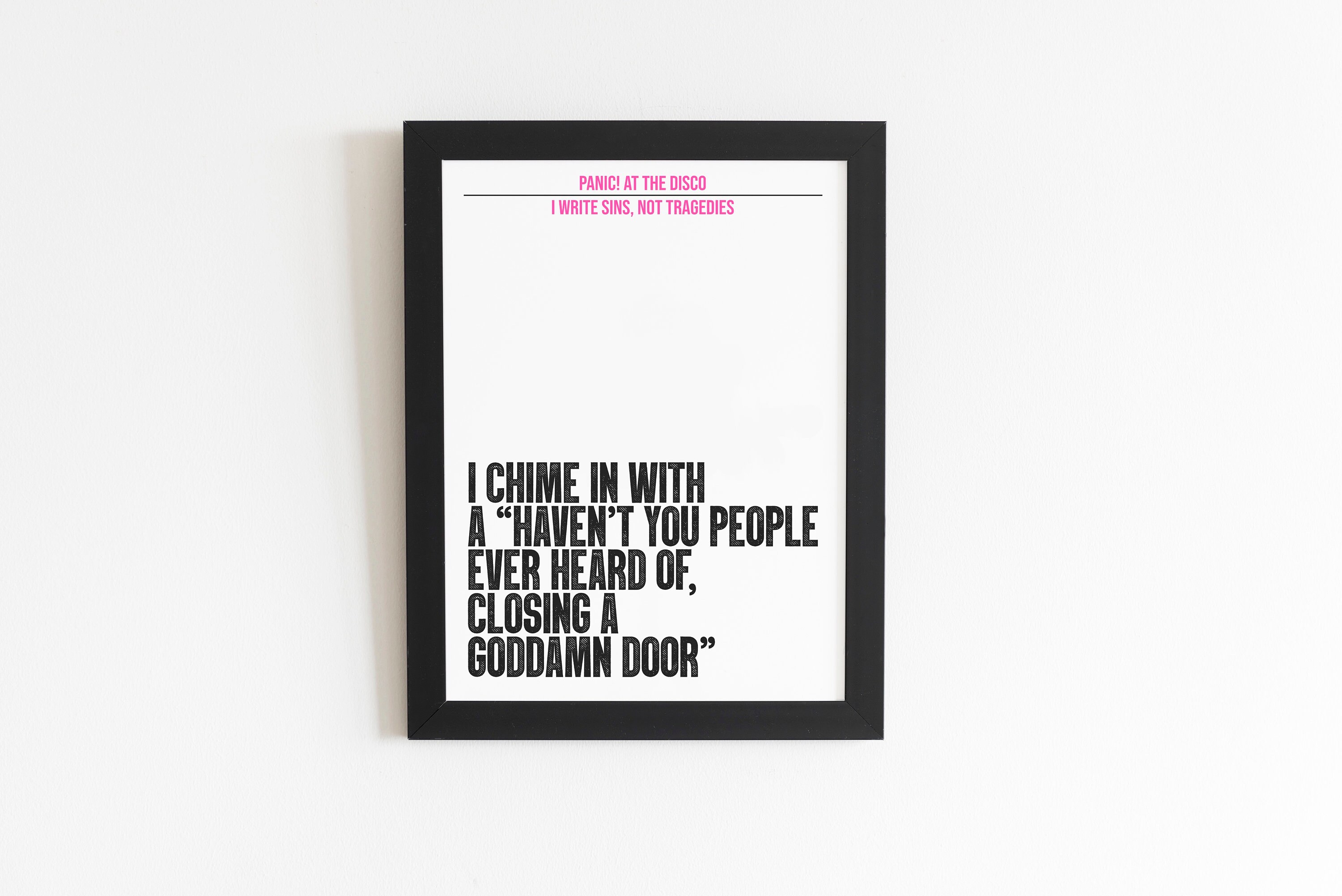 Panic At The Disco I Write Sins Not Tragedies Lyrics Tumblr