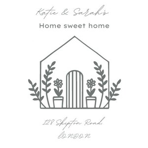 Personalised Housewarming Gifts, Personalised Home picture, First Home Gift for Couple, Home Sweet Home , Our First Home, New home gifts