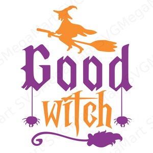 Gute Hexe SVG, Halloween SVG, Hexe SVG, Kürbis SVG Png Pdf Dxf Eps Digital Download Files