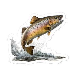 Brown Trout Fish, River Fly Fishing, Fishing, Fisherman Sticker