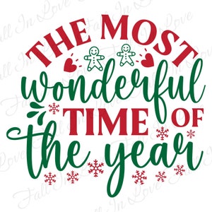 De mooiste tijd van het jaar SVG, Kerstmis Svg, Santa Svg, Happy Holidays Svg Png Pdf Eps Dxf Digitale Download Files