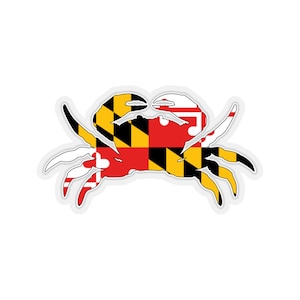 Maryland Crab Flag Sticker