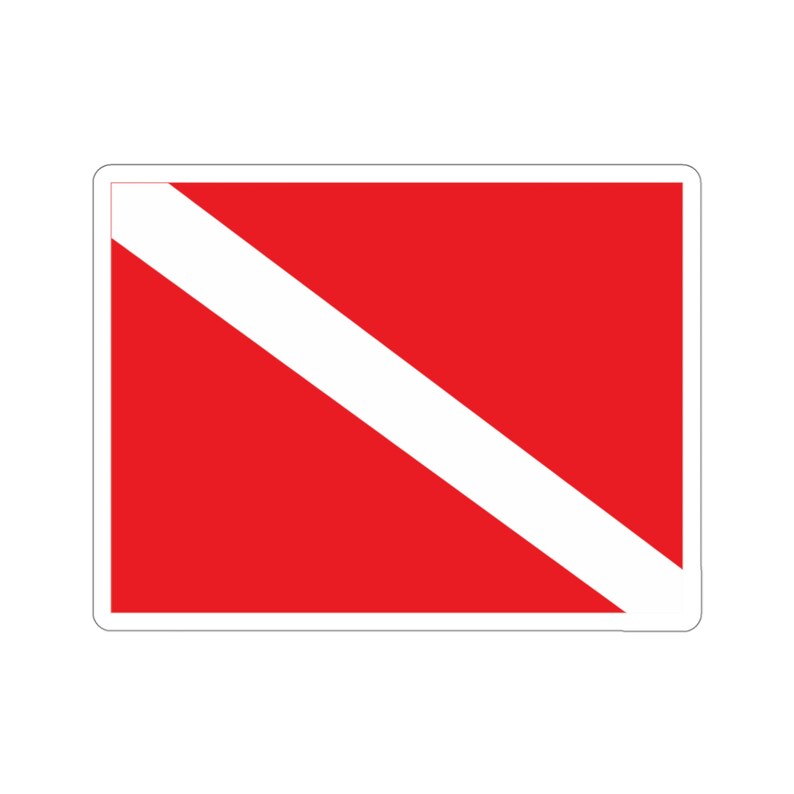 Dive Flag, Scuba Diving Sticker - Etsy