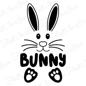 Bunny SVG, Easter Svg, Easter Bunny Svg Png Pdf Eps Dxf Digital Download Files