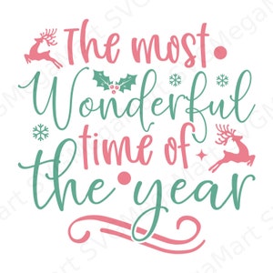 De mooiste tijd van het jaar SVG, Christmas Svg, Santa Svg, Happy Holidays Svg Png digitale downloadbestanden