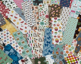 Mystery Bookmark Bundle: Laminated Double-Sided Bookmarks, Gift for Book Lovers