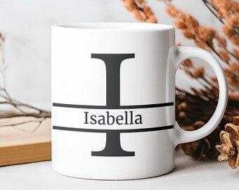 personalisierte Tasse mit Namen & Buchstaben | Tasse mit Namen | Partnertasse | Familientasse | Personalisiert mit Wunschnamen | Farbauswahl