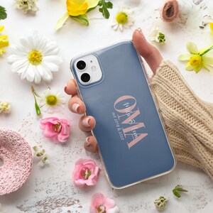 Oma Handyhülle personalisiert Softcase für iPhone 15 14 Pro 13 12 11 XR für Samsung S23 Ultra S22 S21 FE S20 A54 A53 & Pixel 7 6A 6 Pro Bild 5