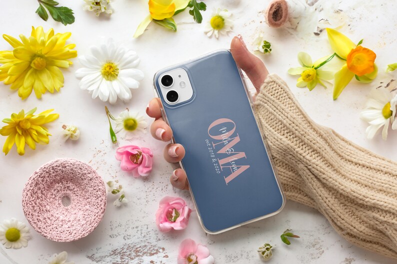 Oma Handyhülle personalisiert Softcase für iPhone 15 14 Pro 13 12 11 XR für Samsung S23 Ultra S22 S21 FE S20 A54 A53 & Pixel 7 6A 6 Pro Bild 5