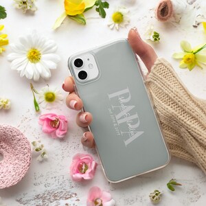 Papa Handyhülle personalisiert Softcase für iPhone 15 14 Pro 13 12 11 XR für Samsung S23 Ultra S22 S21 FE S20 A54 A53 & Pixel 7 6A 6 Pro Bild 2