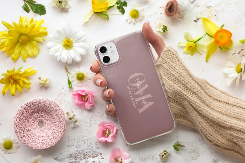 Oma Handyhülle personalisiert Softcase für iPhone 15 14 Pro 13 12 11 XR für Samsung S23 Ultra S22 S21 FE S20 A54 A53 & Pixel 7 6A 6 Pro Bild 3