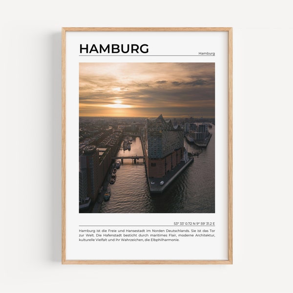 Fotoposter Hamburg, Hamburg Print, Hamburg Wandkunst, Hamburg Poster, Hamburg Foto, Hamburg Posterdruck, Hamburg Dekoration, Deutschland