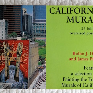 Murais da Califórnia. 25 cartões-postais grandes e coloridos. Por Robin Dunitz e James Prigoff. Apresentando uma seleção de Painting the Towns, 1998.