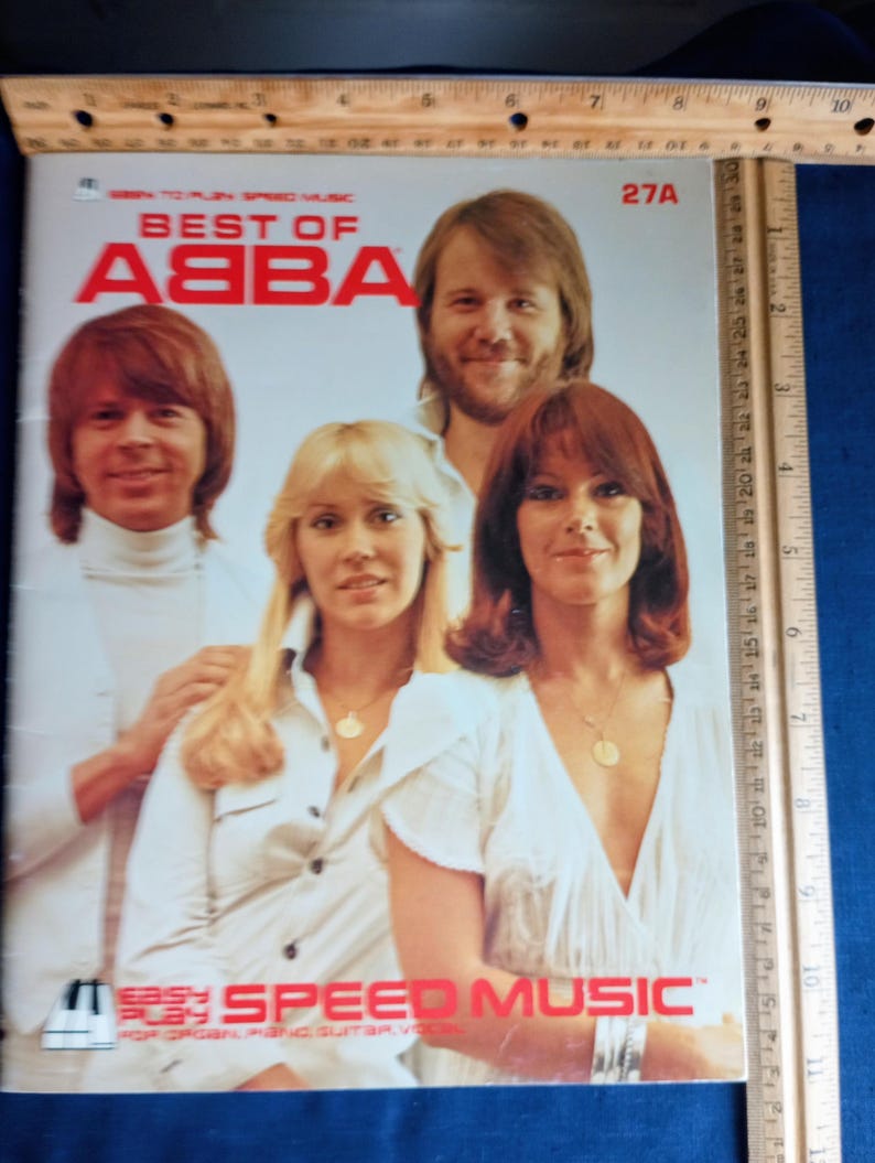 Vintage 1979 ABBA Songbook, Piano, Guitar, Organ, Rare! - Etsy
