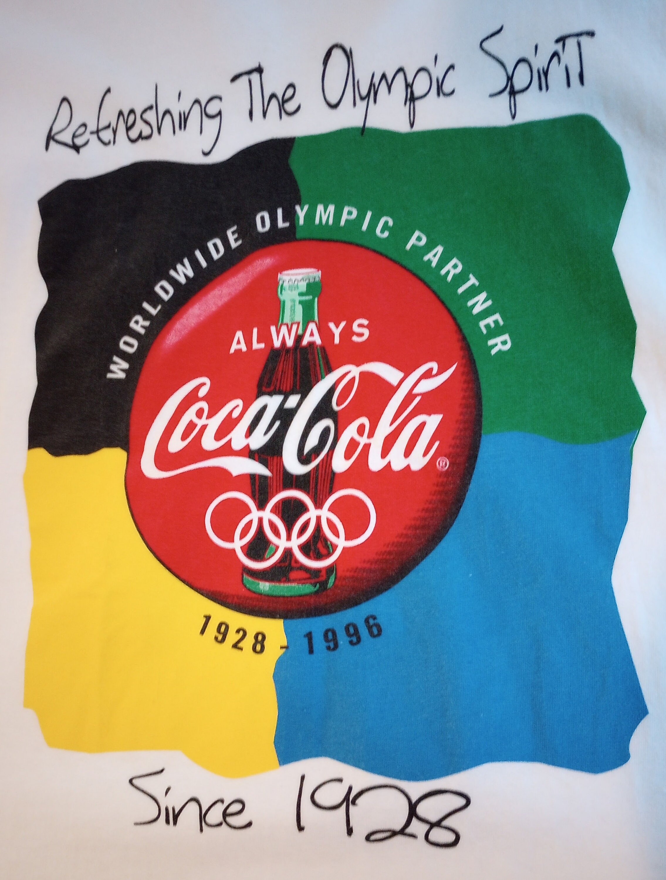 1996 Olympics Coca Cola T-shirt, Hanes Adult XL, USA Made - Etsy