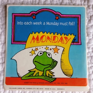 Vintage Muppet Caper Notebook, Kermit the Frog, 1980s Set.