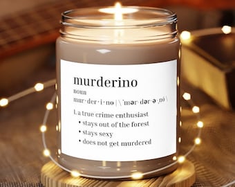 Murderino Definition - True Crime Candle, Soy Candle, Serial Killer Candles, Crime Junkie Wax, True Crime Gifts