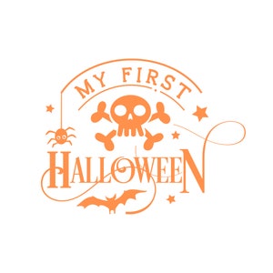 My First halloween SVG | Digital download | 1st | Baby | Milestones | Print |Vector
