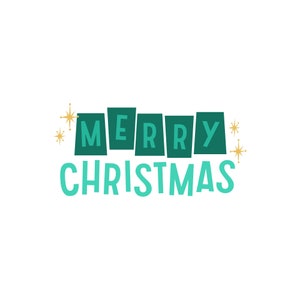 Vrolijk Kerst Glam SVG