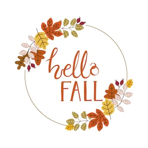 Hello Fall SVG
