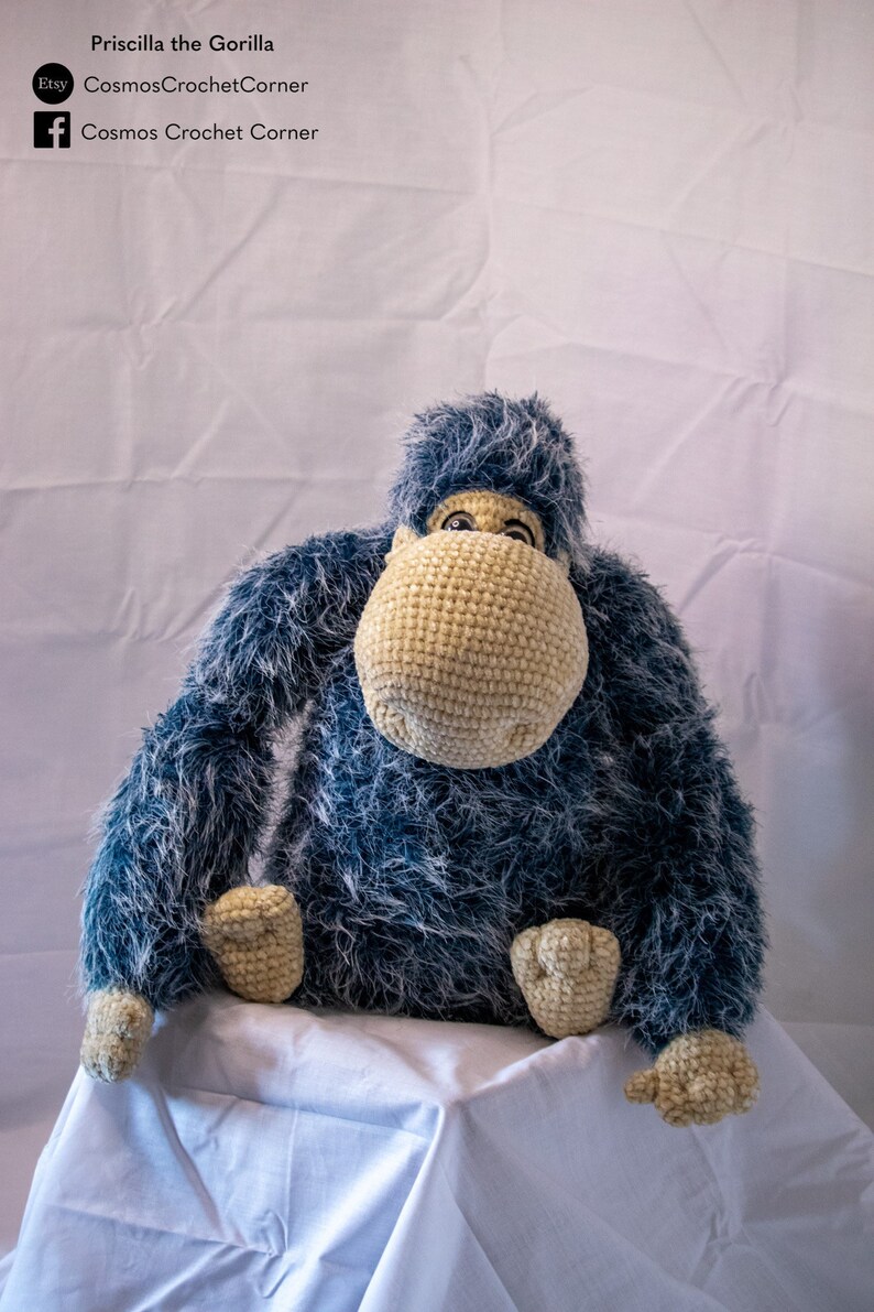 Priscilla the Gorilla Crochet Pattern Etsy