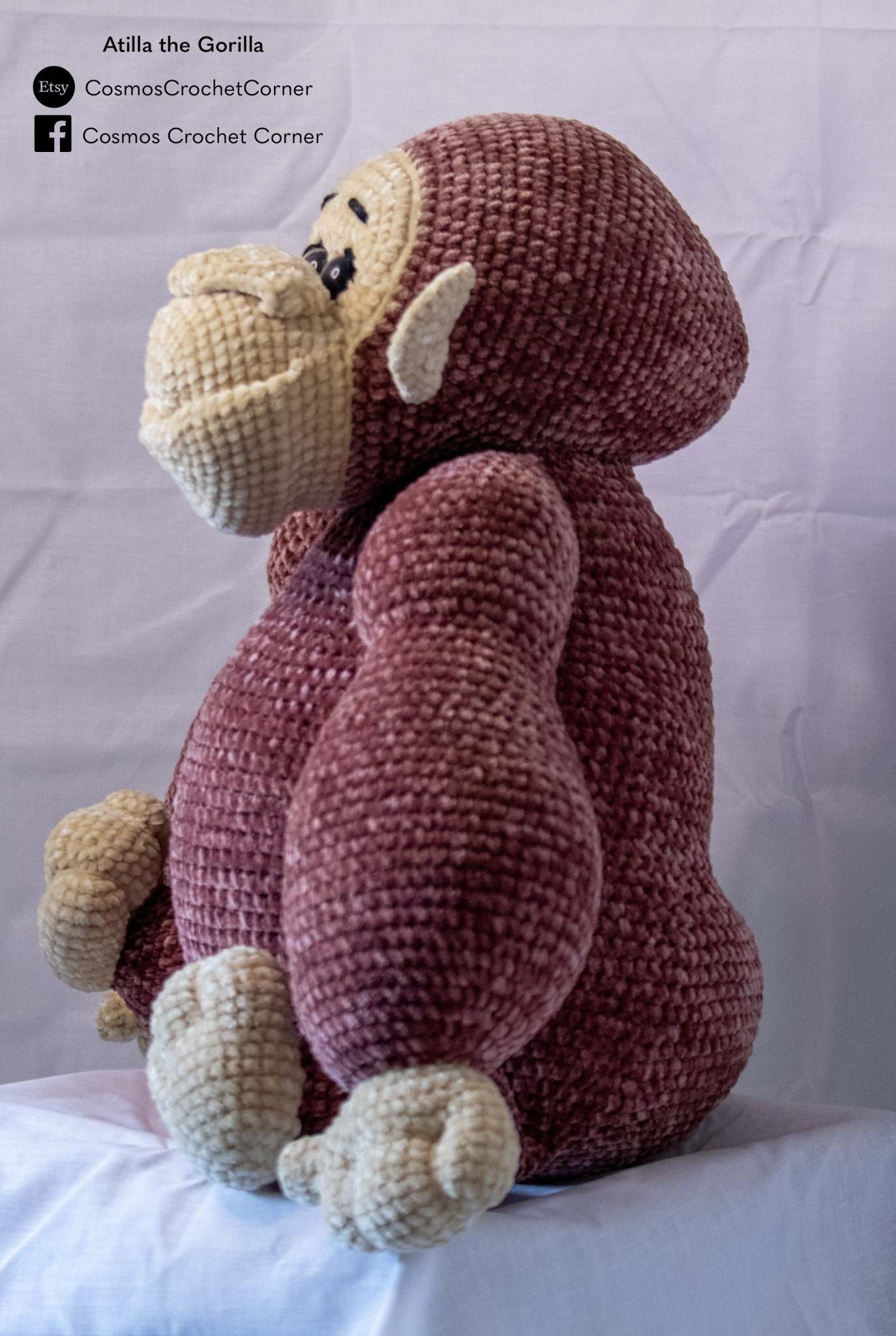 Atilla the Gorilla Crochet Pattern Etsy Australia
