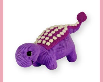 Andy the Ankylosaurus Low Sew Crochet Pattern
