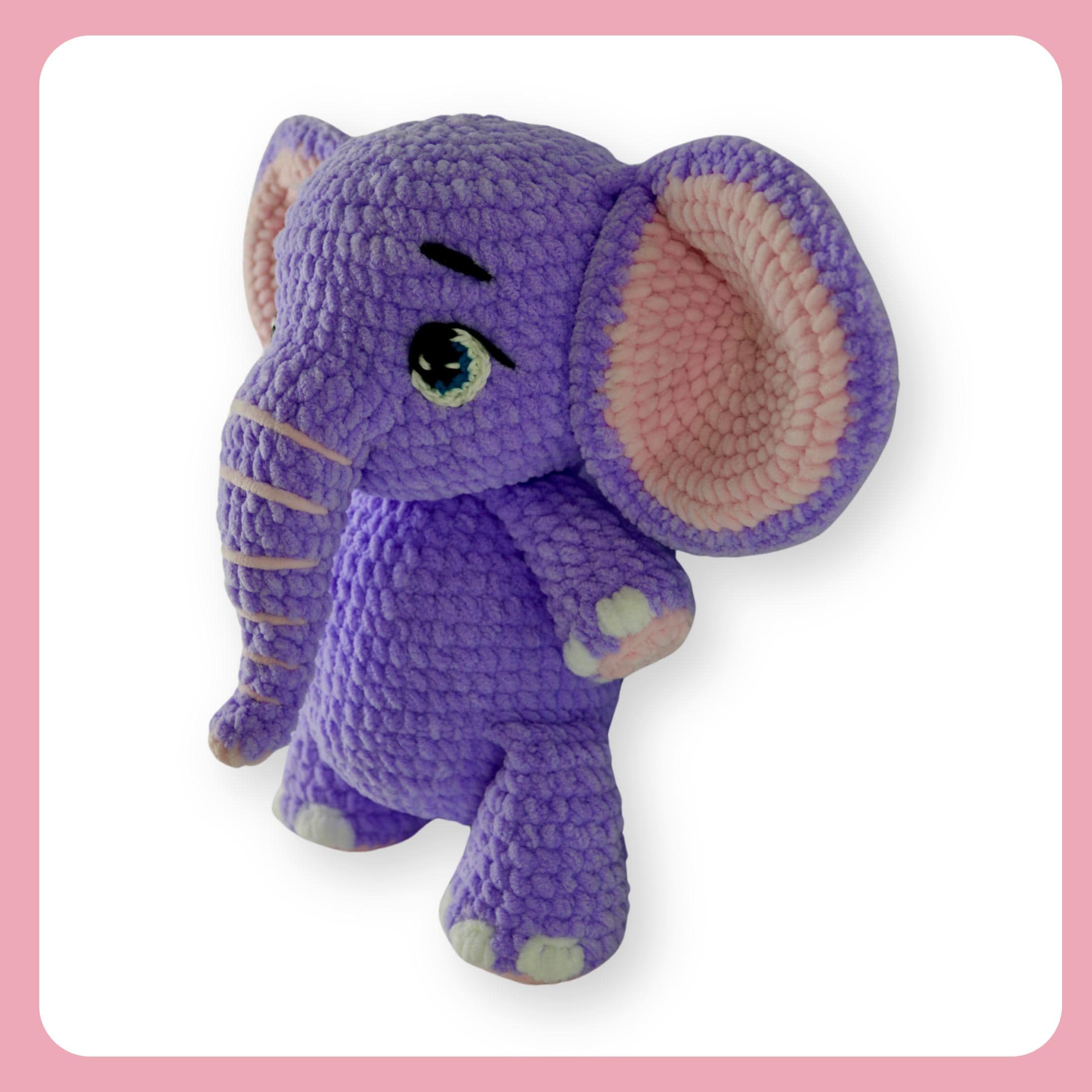 Ellie the Elephant Crochet Pattern | Amigurumi PDF | Beginner Plushie ...