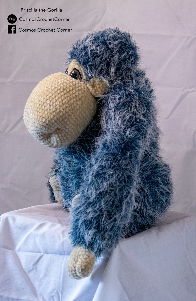 Priscilla the Gorilla Crochet Pattern Etsy