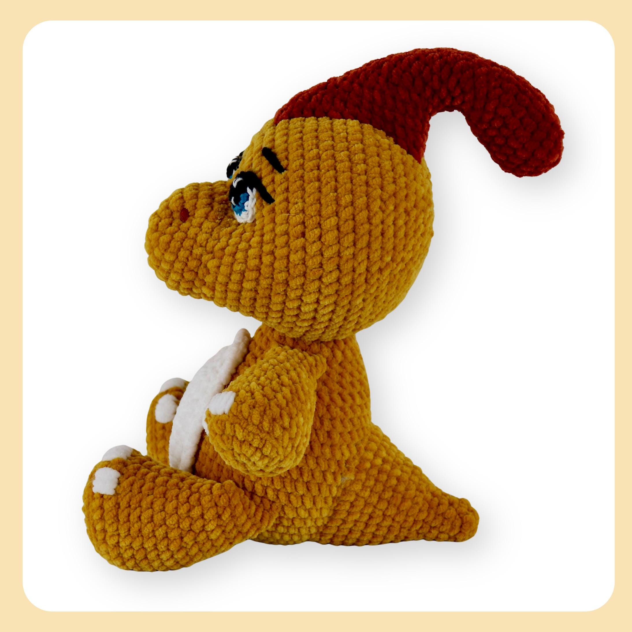 Peanut The Parasaurolophus Crochet Pattern Cute Dinosaur Amigurumi peanut-the-parasaurolophus-crochet-pattern-cute-dinosaur-amigurumi