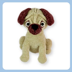 Patrick the Pug Crochet Pattern