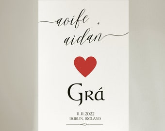 GRÁ Irish Love, Irish Wedding, Irish Gift