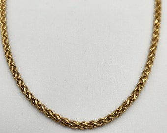 14k Yellow Gold 2.25mm Foxtail Chain, 19&quot;