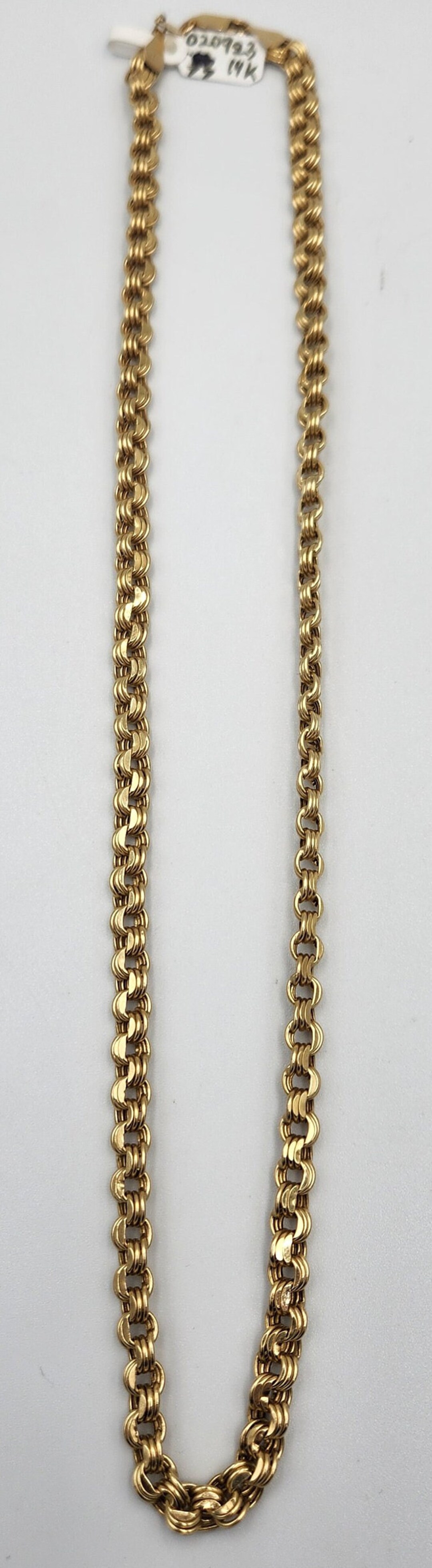14k Yellow Gold Triple Link Chain, 20