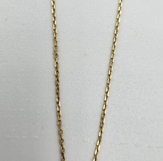 14k Yellow Gold Diamond Open Heart Necklace - image 6