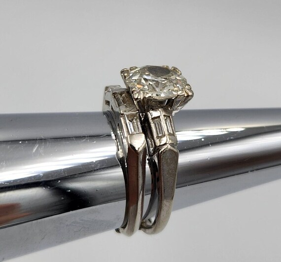 Vintage 14k Diamond Engagement Set, Size 5.25 - image 4