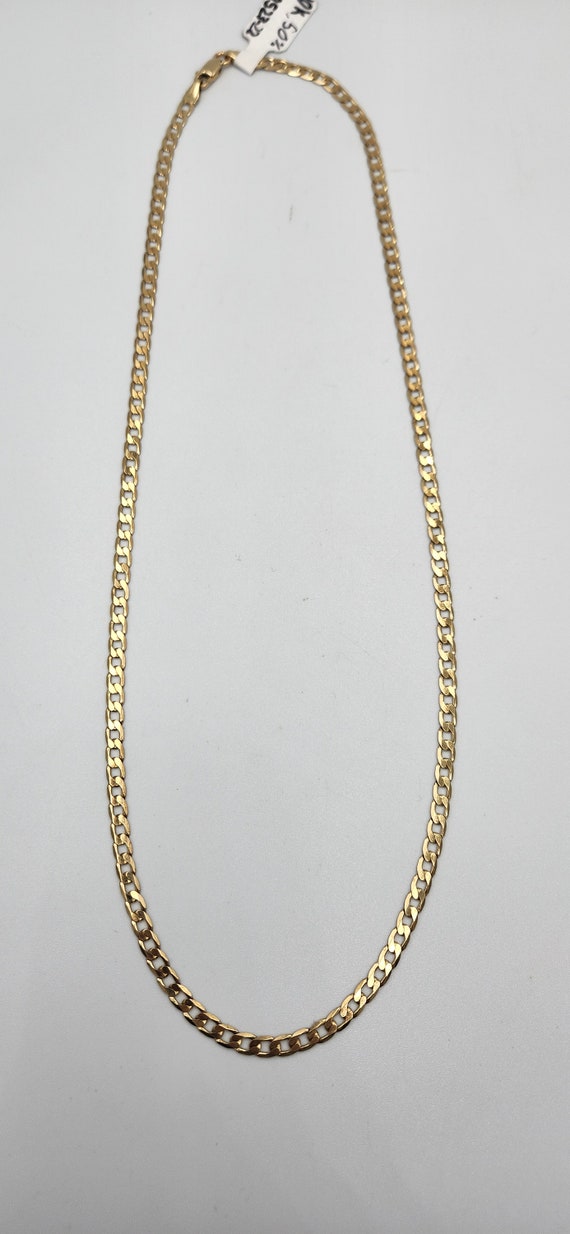 10k Yellow Gold Curb Chain, 20" - image 2