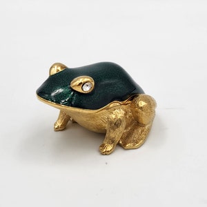 Genuine Vintage Estee Lauder Limited Edition Frog Compact